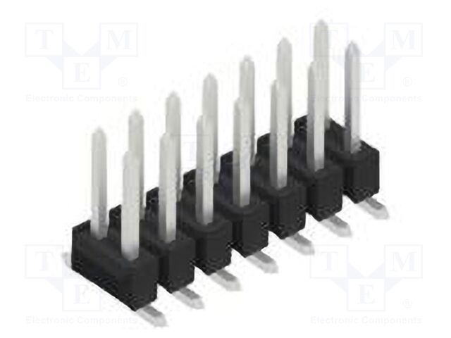 Connector: pin strips; pin header; male; PIN: 14; 2.54mm; SMT; 2x7