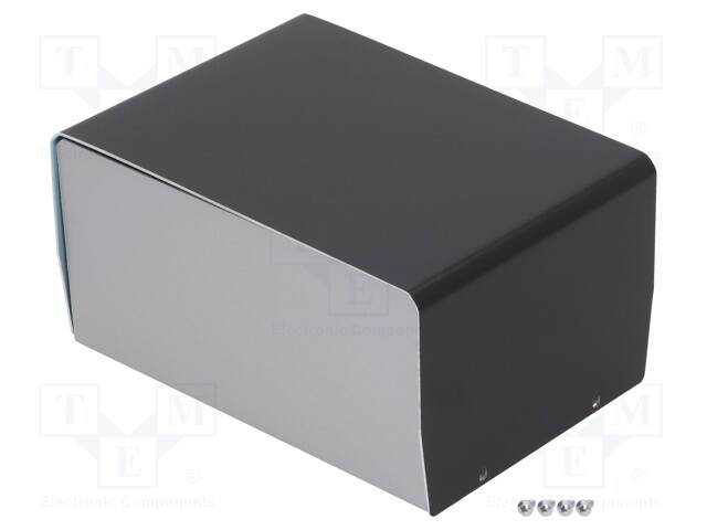 Enclosure: with panel; X: 118mm; Y: 163mm; Z: 84mm; aluminium; silver