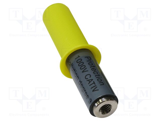 Adapter; black; 2A; 91mm; banana 4mm socket,M8 female socket