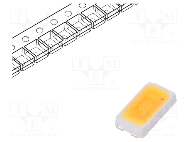 LED; SMD; 5630; white warm; 26÷33.5lm; 2700(typ)K; 80; 120°; 65mA