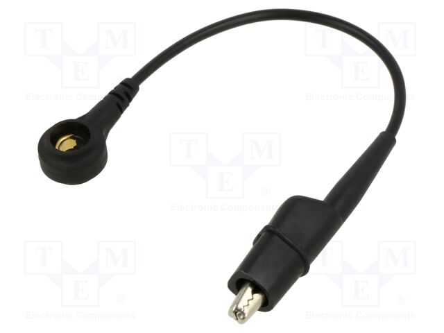 Ground/earth cable; crocodile clip