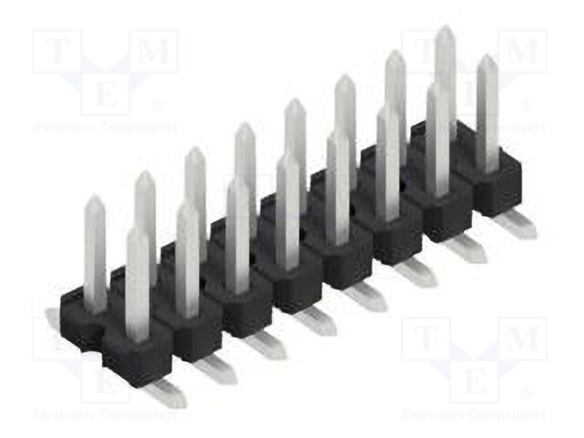 Connector: pin strips; pin header; male; PIN: 16; 2.54mm; SMT; 2x8