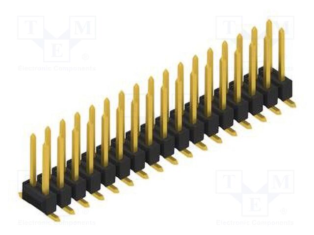 Connector: pin strips; pin header; male; PIN: 34; 2.54mm; SMT; 2x17