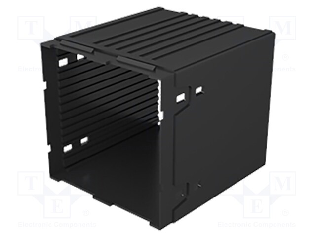 Enclosure: enclosure base; X: 96mm; Y: 96mm; Z: 75mm; PPO; black