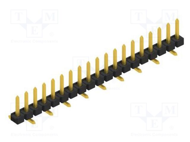 Connector: pin strips; pin header; male; PIN: 19; 2.54mm; SMT; 1x19