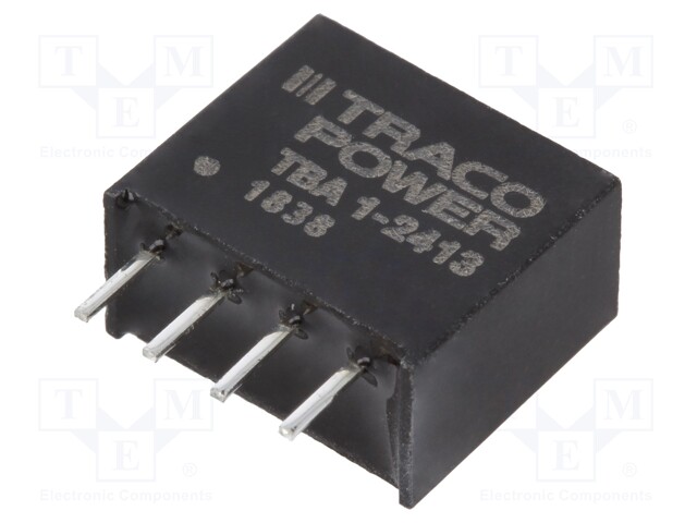 Converter: DC/DC; 1W; Uin: 21.6÷26.4V; Uout: 15VDC; Iout: 65mA; SIP4