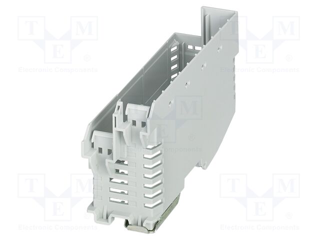Enclosure base; grey; UL94V-0; ME-IO 37,6; for DIN rail mounting