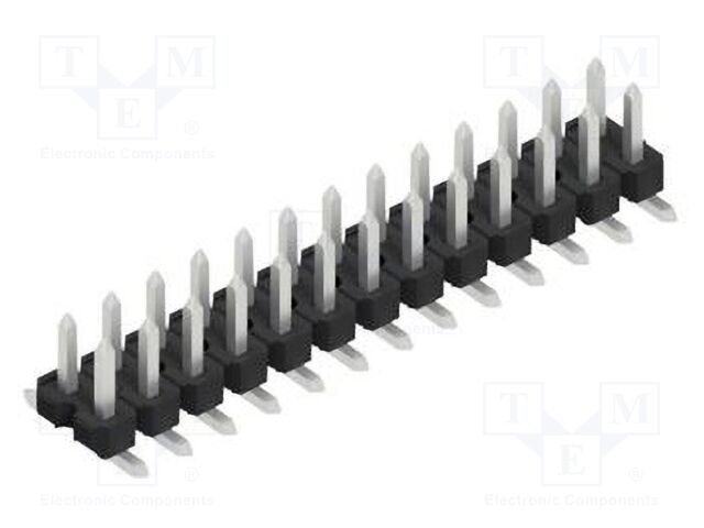 Connector: pin strips; pin header; male; PIN: 26; 2.54mm; SMT; 2x13