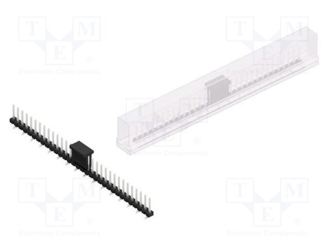 Connector: pin strips; pin header; male; PIN: 32; 2.54mm; SMT; 1x32