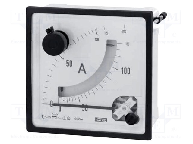 Meter: panel; analogue; 0/1,5÷1,8kA,0/1,5÷3kA; Iin: 5/6/10A; IP52
