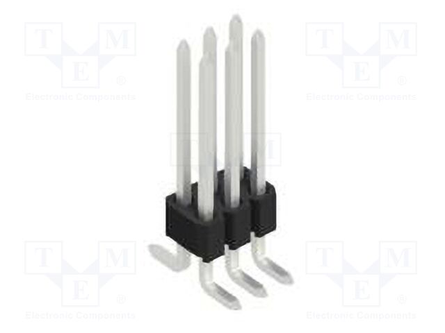 Connector: pin strips; pin header; male; PIN: 6; 1.27mm; SMT; 2x3
