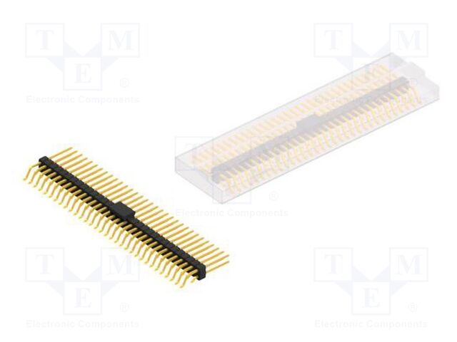 Connector: pin strips; pin header; male; PIN: 64; 2.54mm; SMT; 2x32