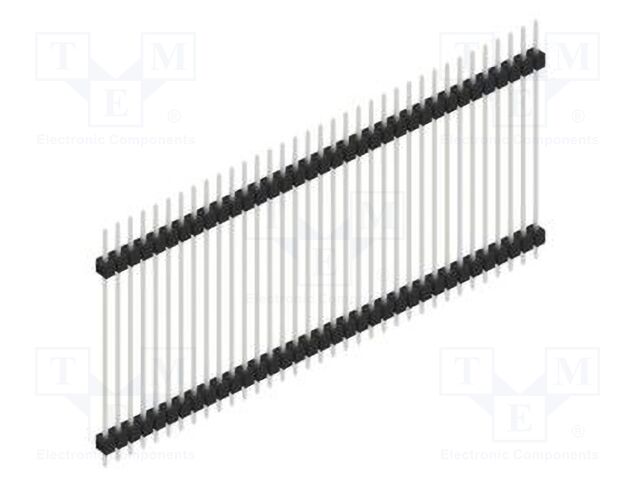 Connector: pin strips; pin header; male; PIN: 35; 2.54mm; THT; 1x35