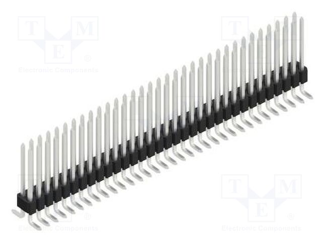 Connector: pin strips; pin header; male; PIN: 66; 1.27mm; SMT; 2x33
