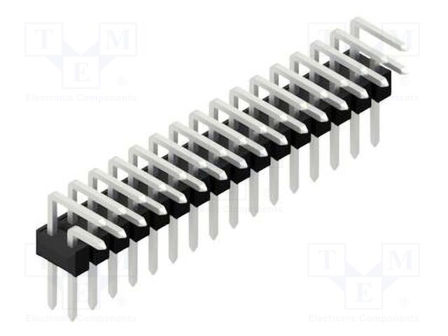 Connector: pin strips; pin header; male; PIN: 32; 2.54mm; THT; 2x16