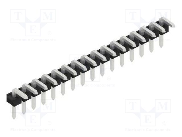 Connector: pin strips; pin header; male; PIN: 16; 2.54mm; THT; 1x16