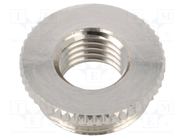 Reduction of threads for glands; Int.thread: M12; brass; nickel