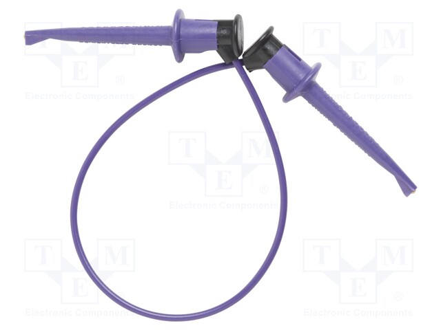 Test lead; 60VDC; 30VAC; 5A; Len: 0.6096m; violet; Insulation: nylon