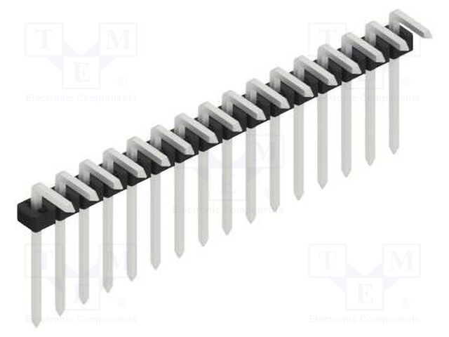 Connector: pin strips; pin header; male; PIN: 16; 2mm; THT; 1x16