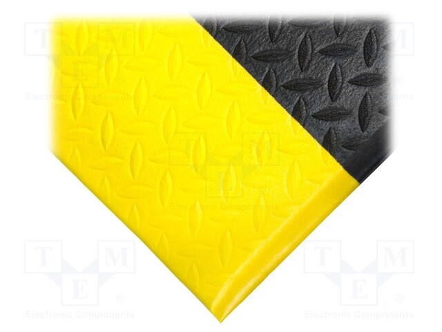 Anti fatigue mat; Width: 0.6m; L: 0.9m; Mat: PVC,foam; Colour: black