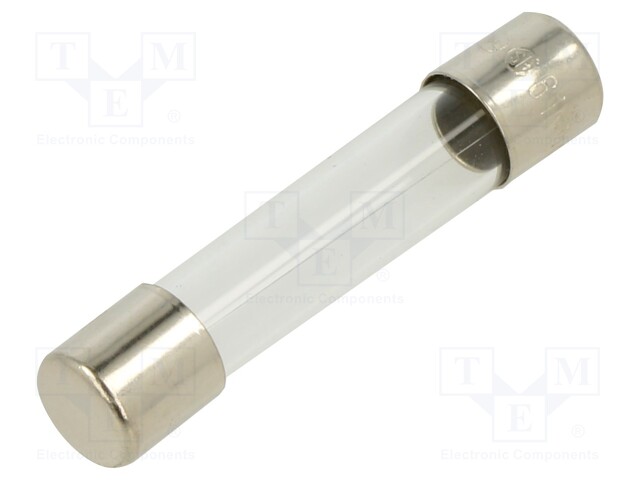 Fuse: fuse; 200mA; 250VAC; glass; 6.35x31.8mm; brass; bulk