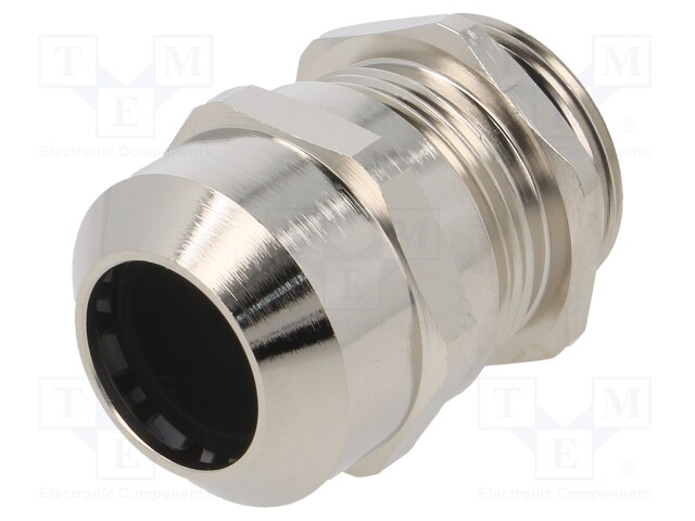 Cable gland; IP68; Mat: brass; Body plating: nickel