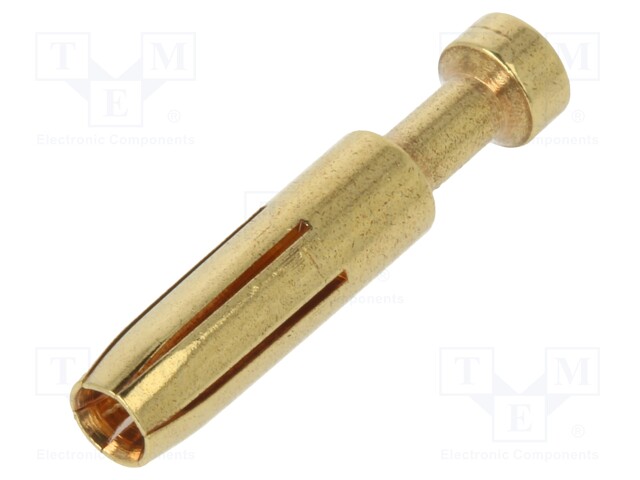 Contact; female; 0.5mm2; 20AWG; gold-plated; crimped; bulk; 16A