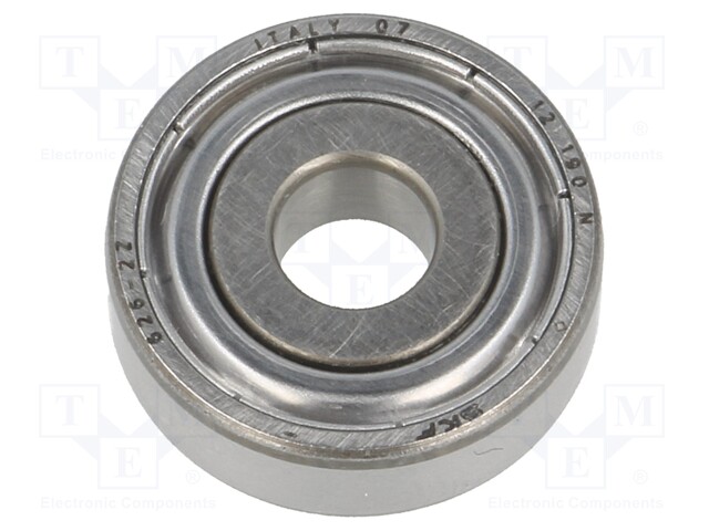 Bearing: single row deep groove ball; Øint: 6mm; Øout: 19mm; W: 6mm
