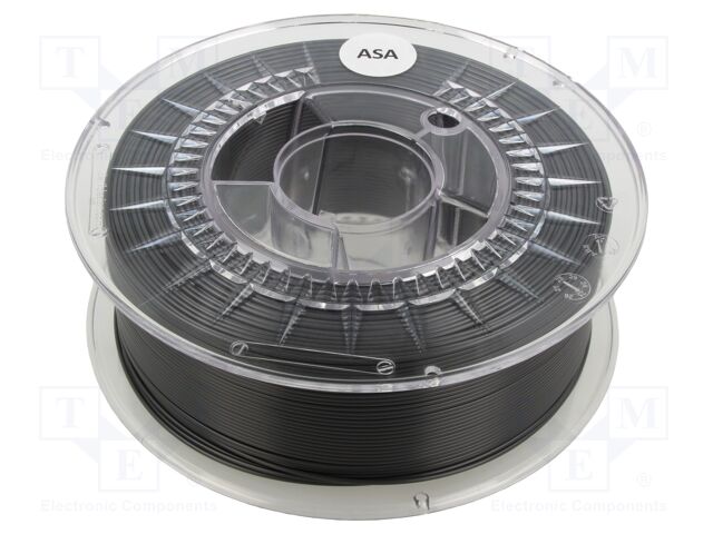 Filament: ASA; 1.75mm; dark grey; 230÷240°C; 800g; soluble