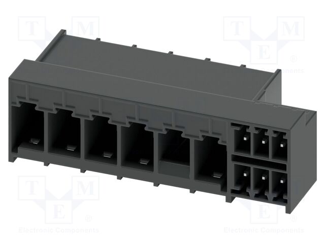 PCB hybrid header, nominal cross section: 6 mm?, color: blac