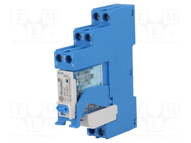 Relay: interface; DPDT; Ucoil: 24VDC; 8A; 8A/250VAC; 8A/30VDC; 2kVA