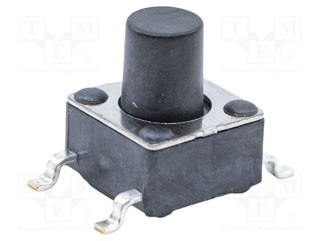 Microswitch TACT; SPST-NO; Pos: 2; 0.05A/12VDC; SMT; none; 2.6N