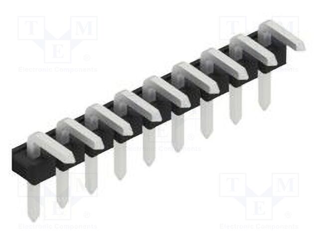 Connector: pin strips; pin header; male; PIN: 9; 2.54mm; THT; 1x9