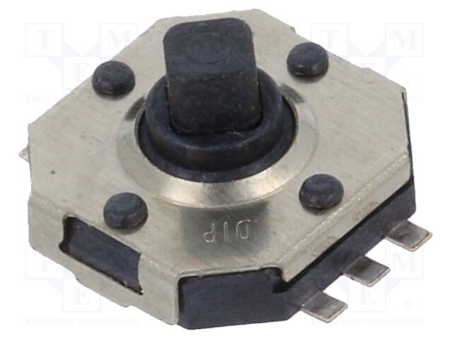 Microswitch TACT; Pos: 2; 0.05A/12VDC; SMD; none; 1.6N; OFF-(ON)