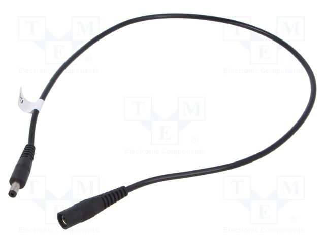 Cable; DC 5,5/2,1 socket,DC 5,5/1,7 plug; straight; 0.5mm2; 0.5m