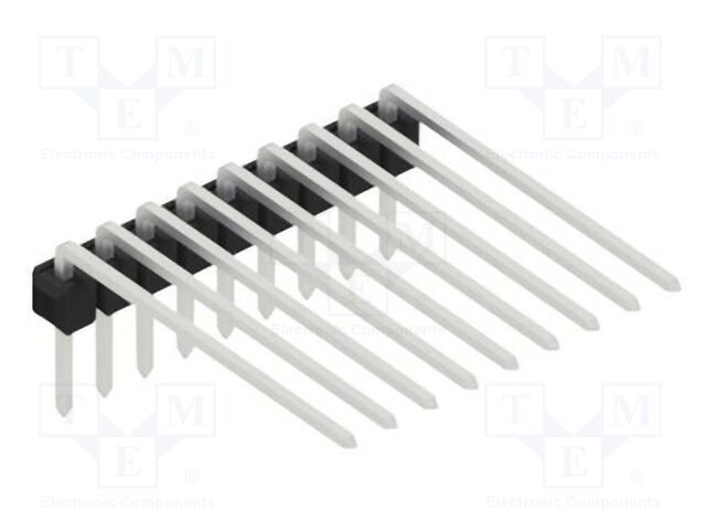 Connector: pin strips; pin header; male; PIN: 9; 2.54mm; THT; 1x9