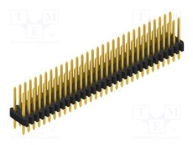 Connector: pin strips; pin header; male; PIN: 62; 1.27mm; THT; 2x31