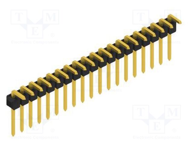 Connector: pin strips; pin header; male; PIN: 19; 2.54mm; THT; 1x19