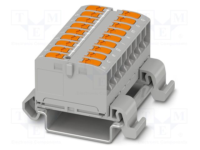 Splice terminal: rail; 24A; 690V; push-in; PA; L: 29.2mm; 0.14÷4mm2