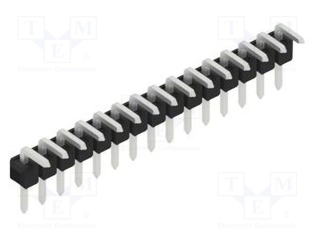 Connector: pin strips; pin header; male; PIN: 15; 2.54mm; THT; 1x15