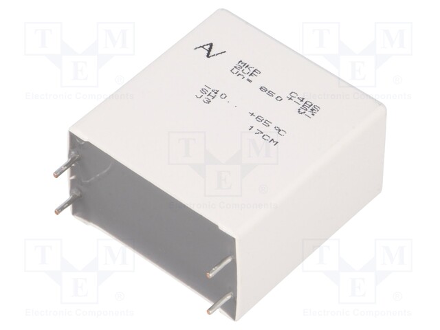 Capacitor: polypropylene; 2uF; ESR: 2.3mΩ; C4AS; THT; ±5%; -40÷85°C