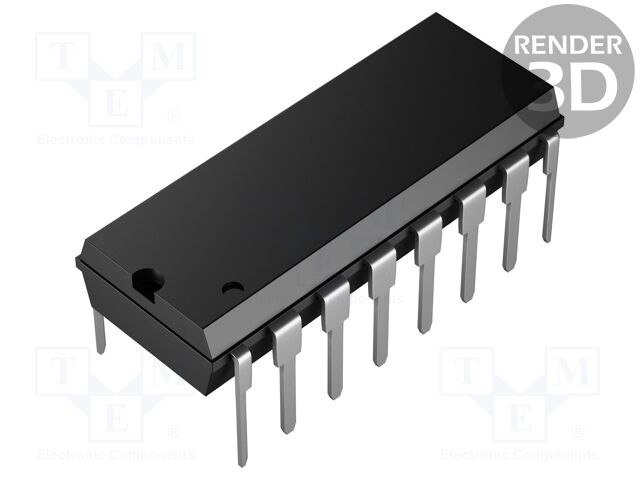 I/O Expander, 8bit, 100 kHz, I2C, 2.5 V, 6 V, DIP