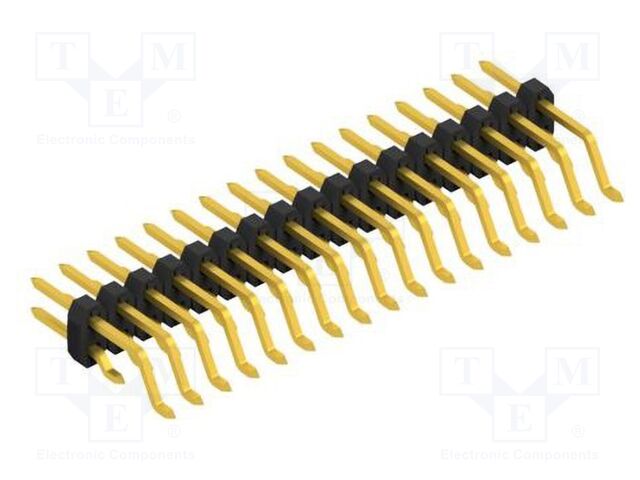 Connector: pin strips; pin header; male; PIN: 34; 2mm; SMT; 2x17