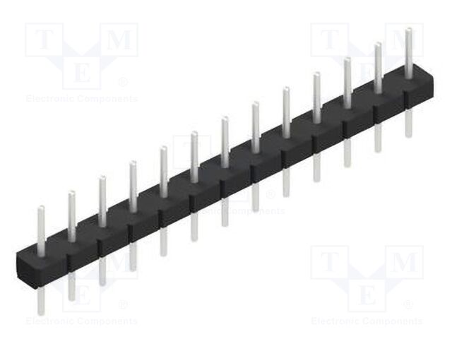 Connector: pin strips; pin header; male; PIN: 13; 2.54mm; THT; 1x13