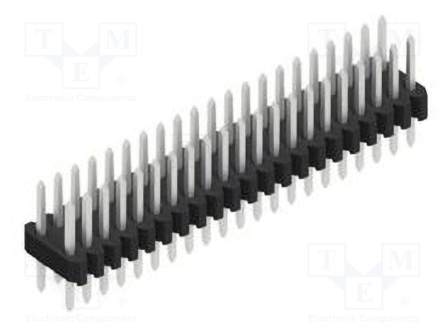 Connector: pin strips; pin header; male; PIN: 42; 1.27mm; THT; 2x21