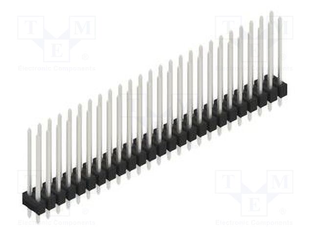 Connector: pin strips; pin header; male; PIN: 50; 2.54mm; THT; 2x25