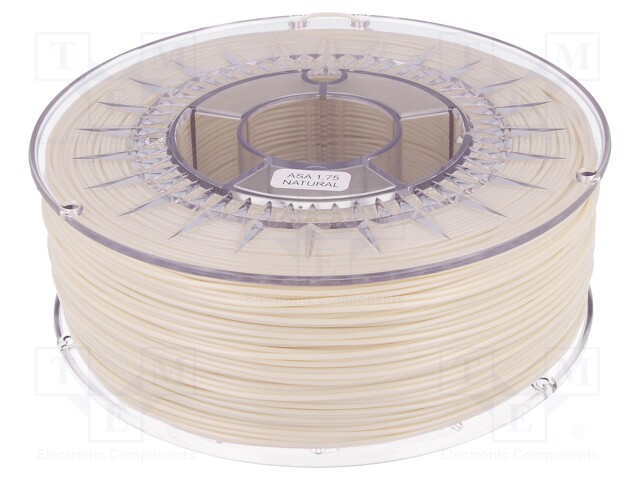 Filament: ASA; 1.75mm; natural; Printing temp: 230÷240°C; 1kg