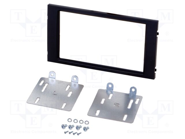 Radio frame; Seat; 2 DIN; black