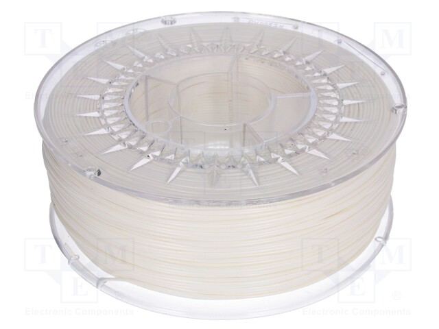 Filament: ABS+; 1.75mm; white; Printing temp: 230÷240°C; 1kg