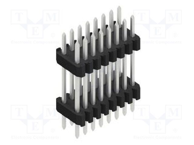 Connector: pin strips; pin header; male; PIN: 16; 1.27mm; THT; 2x8